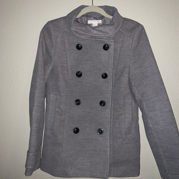 Grey pea coat - Picture 9 of 10